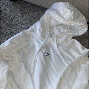 White Gymshark hoodie
